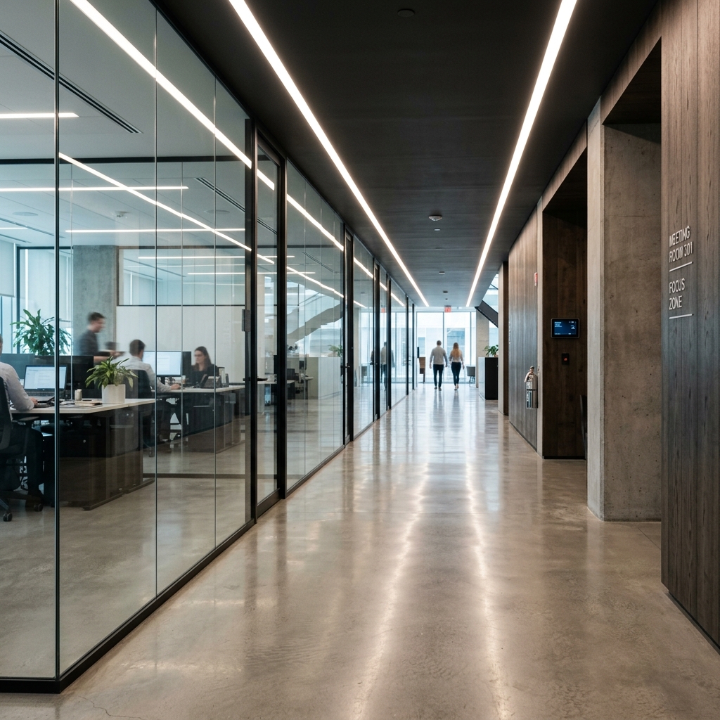Skyscraper corridor
